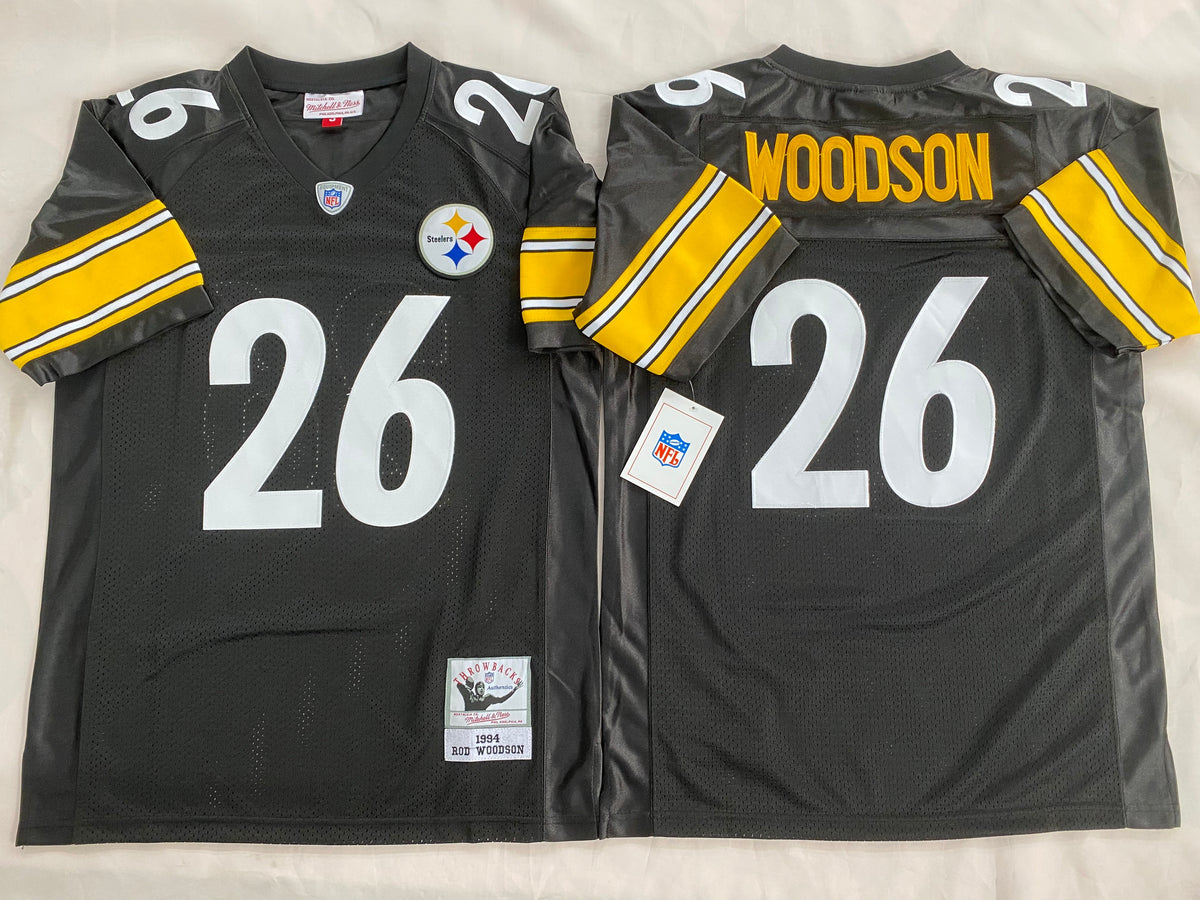 Pittsburgh Steelers Black #26 WOODSON Jersey