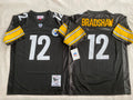 Pittsburgh Steelers Black #12 BRADSHAW Jersey
