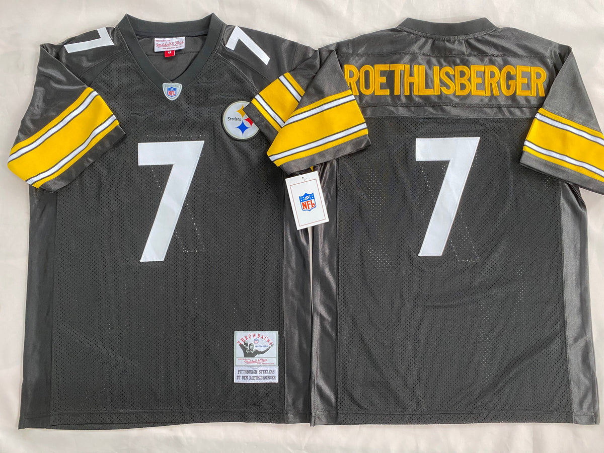 Pittsburgh Steelers Black #7 ROETHLISBERGER Jersey