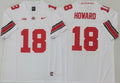 Ohio State Buckeyes White #18 HOWARD Jersey