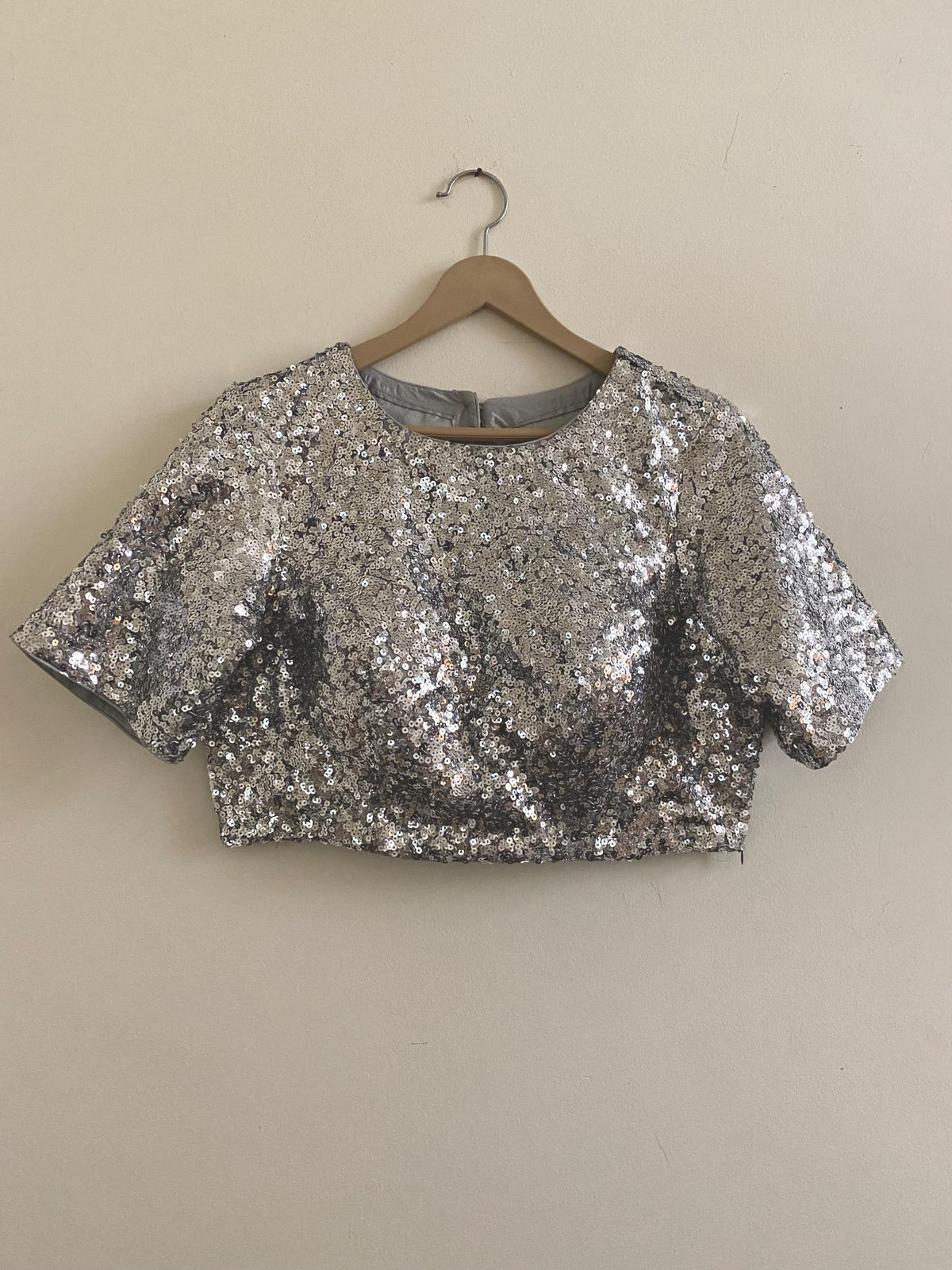 Gold Sequin Blouse Custom Made for Saree Lehenga Indian Designer Crop Top Women Made to Measure Plus Size