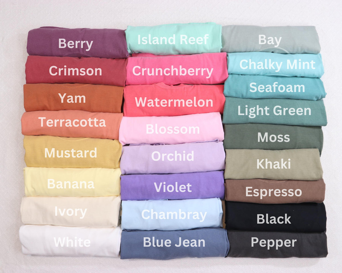 Long Sleeve Fall Shirt for women, Comfort Colors Autumn Tee Shirt with Leaves Design and Long Sleeves
