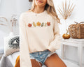 Long Sleeve Fall Shirt for women, Comfort Colors Autumn Tee Shirt with Leaves Design and Long Sleeves