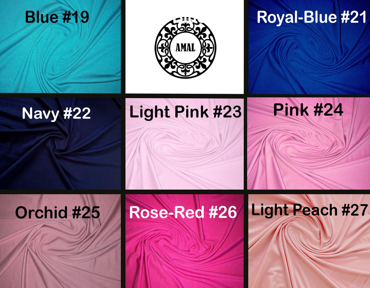 Amal Women's COTTON Basic Long Sleeve. Solid Color. USA.
