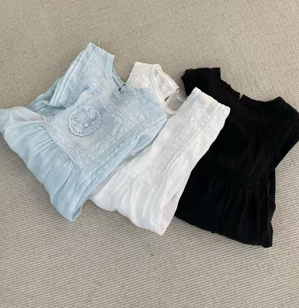2026 autume Linen Blouse for Women, Romantic Top, Vintage Inspired Lace Shirt,  Loose Fit Natural Linen Clothing, long sleeves