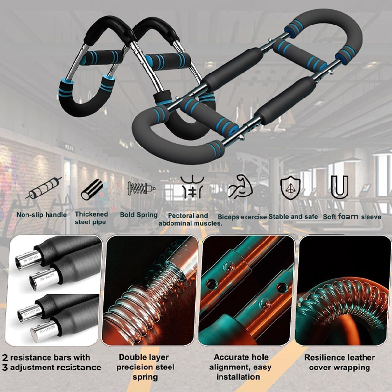 ✨🔥Adjustable weight bar for arm trainers, arm and torso strength training equipment, portable training device for home gyms and fitness