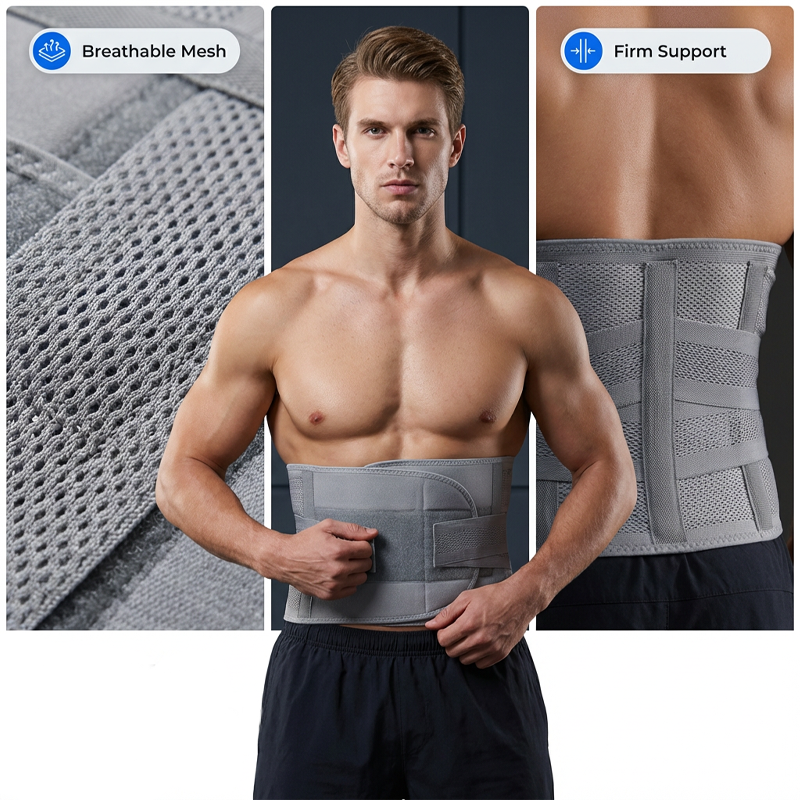🔥While Supplies Last 49% OFF!🎉 Dual-Strap Compression Back Brace with Removable Support Stays