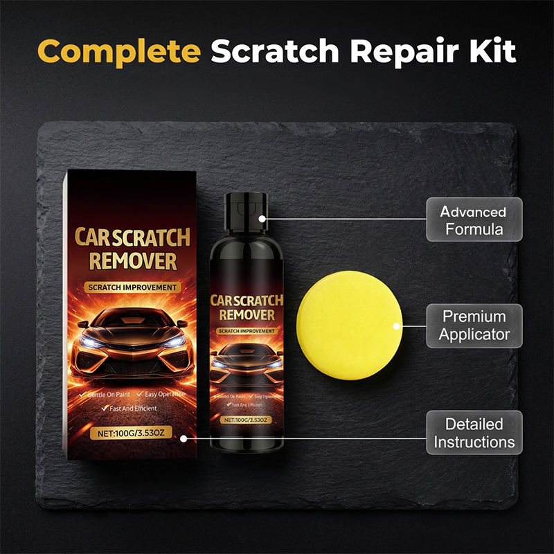 2026 HOT SALE 🔥30K+ SOLD!🔥🚗 Car Scratch Remover – Instant Repair for Surface Scratches & Swirls, One-Step Polishing Formula – Includes Applicator Sponge – DIY Detail Kit